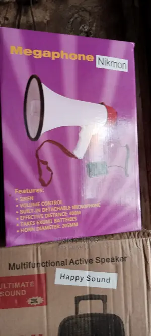 Rechargeable Handheld Megaphone With Recorder Microphone