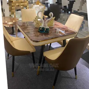 Luxury Marble Dining Table With 4chairs.