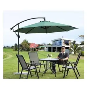 Luxury Outdoor Canopy Parasol With 4 Relaxing Outdoor Chairs