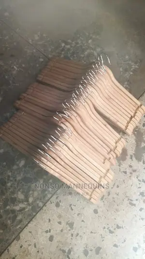 Packs of Wooden Clothes Hangers