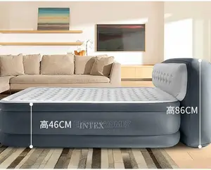 Inflatable Headboard Bed With Inbuilt Electric Pump