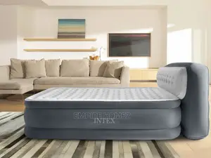 Inflatable Headboard Bed With Inbuilt Electric Pump