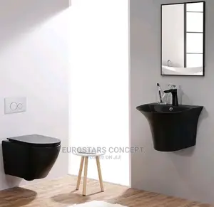 England Black Wall Hanging Wc Set