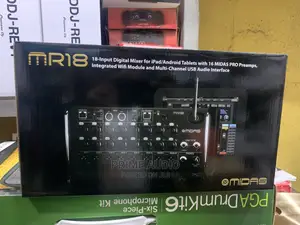 Midas Mr18 Channel Digital Mixer With Preamp, Wifi Multi USB