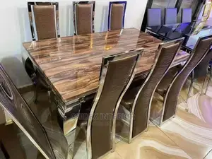 Marble Dining Table 6 Chiars