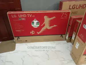 75" LG Smart Uhd/ TV With Netflix+Youtube+Facebook