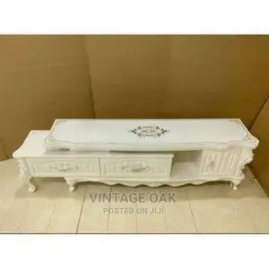 Royal Designed Adjustable Tv Stand With Storage Cabinets.
