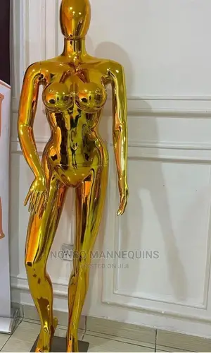 Size 12 Female Gold Chrome Display Mannequin