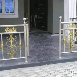 ENTRANCE WITH DOOR With the Use of Stainless Handrail