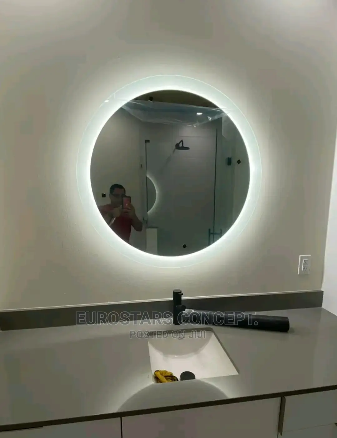 Plan Mirror With 3 Colours Lights