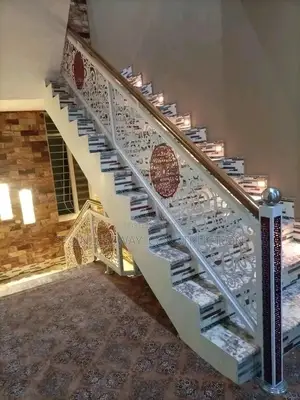 Staircase With Laser Cut Design