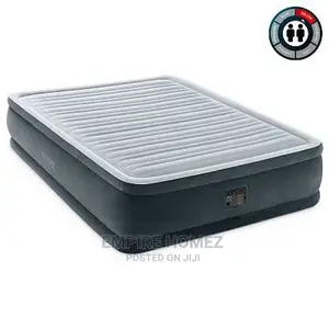 18in Queen Dura-Beam Essential Rest Airbed With Inbuilt Pump