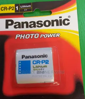 Panasonic Cr-P2 Photo Power Lithium 6v Batteries
