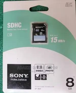 Sony SDHC 8GB 15mb/S Memory Card