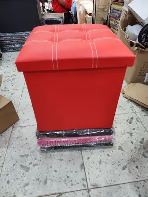 Faux Leather Ottoman Storage Box/ Hamper Box