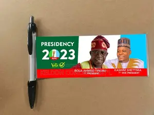 Rectractable Campaign Banner Pen. Moq; 5000pcs Above
