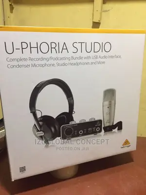 Behringer U-Phoria Studio Pro Recording Podcasting Bundle