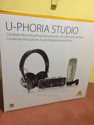 Behringer U-Phoria Studio Pro Recording Podcasting Bundle