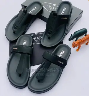 Prada Leather Slipers
