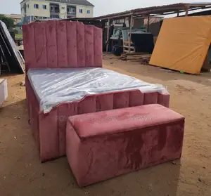 Bed Frame 4x6 With Footrest for Homes/ Hotels/ Lounges