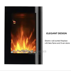 (PRE-OWNED)2kw Vertical Electric Fireplace Wall Mount Heater