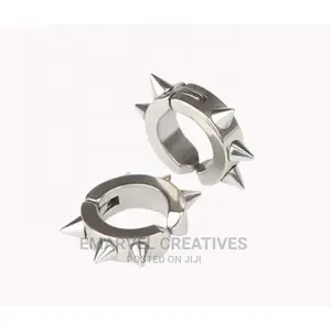 Biker Magnetic Punk Men's Earrings - Silver