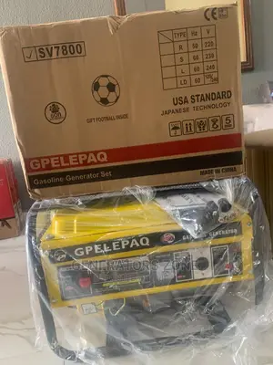 ELEPAQ Sv7800 4.5kva Manual Starting (Yellow Tank) Gasoline Generator.