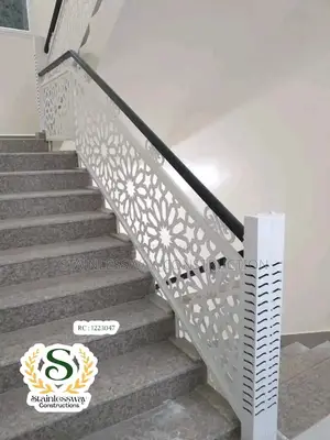 White Coloured Lasers Cut Design