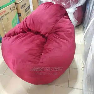 3.5ft Comfy Red Bean Bag Sofa