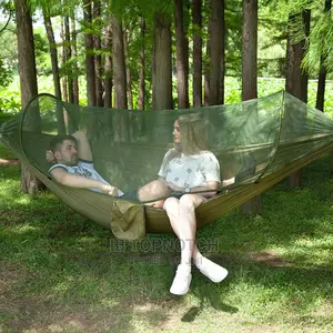 Camping Hammock With Pop-Up Mosquito Net