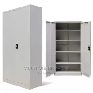 Metal Full-Height Cupboard With Shelves
