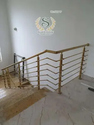 Staircase Handrail (304) With GOLD Color