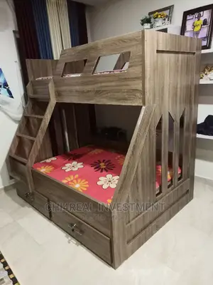 3ft and 4.5ft by 6ft WOODEN BUNK BED