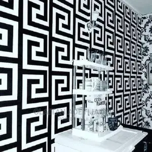 3d Geometric Cleanable Wallpaper