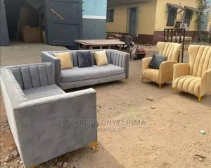High Quality 7 Seater Living Fabric Sofa Chair .