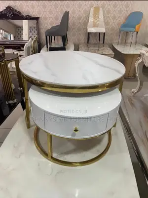 Gold Marble Center Tables