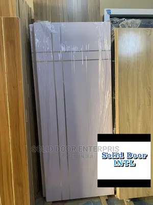 Pure HDF Door With Complete Frame and Chrome Design Forsale