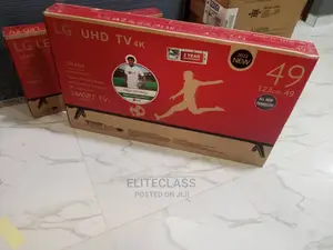 Uhd 49" LG Smart Tv, PLUS Youtube With 2 Years Warranty