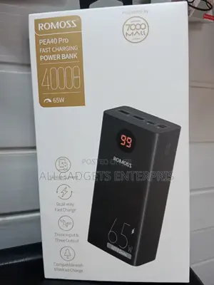 Laptop Power Bank Romosss 65w 40000mah
