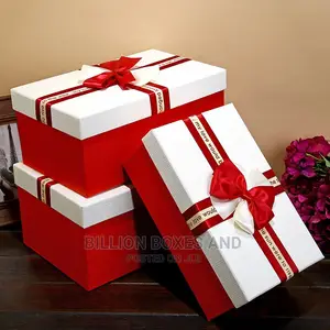 3 Pieces of Rec Colourful Christmas Box