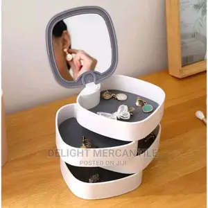 Jewellery and Makeup Rotating Box Organiser