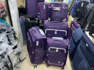 Set of 4 Purple Swiss Polo Traveling Luggage