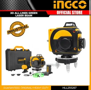 INGCO 3D All Lines Green Laser Beams 5000MAH HLL255267