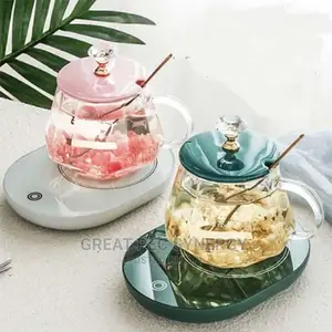 Ceramic Heating Mug (Transparent - Glass)