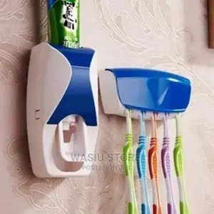 Tooth Paste Dispenser and Brush Holder