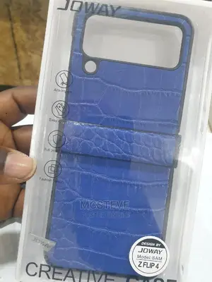 Croc Case Cover for Samsung Galaxy Z Flip 4 Blue