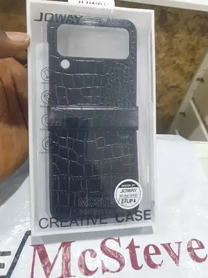 Croc Case Cover for Samsung Galaxy Z Flip 4 Black