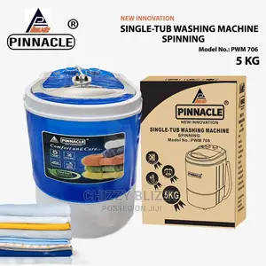 Pinnacle Single Tub Washing Machine With Spinning 5kg.