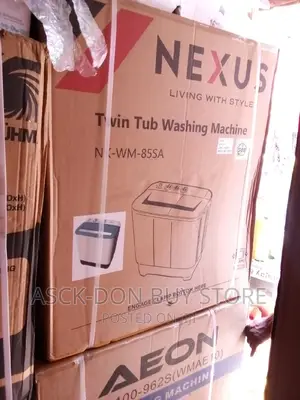 Nexus Double Top 8.0kg Washing Machine 100% Spin Power