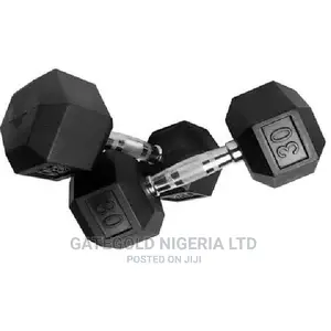 The Pair of 30kg Hex Commercial Dumbbell